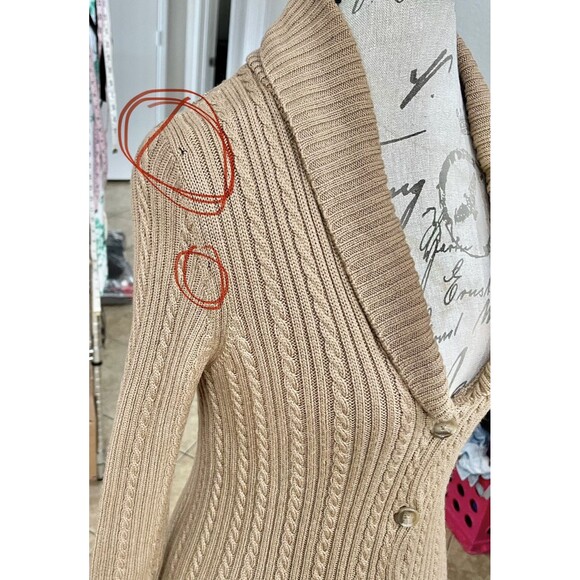 Ann Taylor Womens Sweater Medium Cardigan Grannycore Light Academia Long Sleeve - Picture 11 of 16